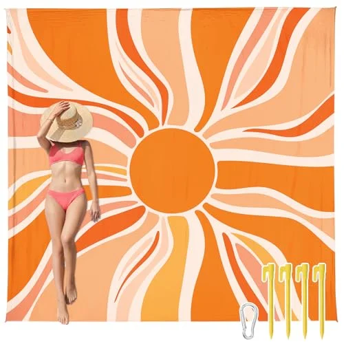 Large Beach Blanket — (sun